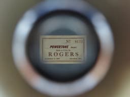 Rogers Powertone 12 x 15 White Marine Pearl Wood Tenor Drum Serial #8123 Rogers Powertone 12 x 15 White Marine Pearl Wood Tenor Drum Serial #8123