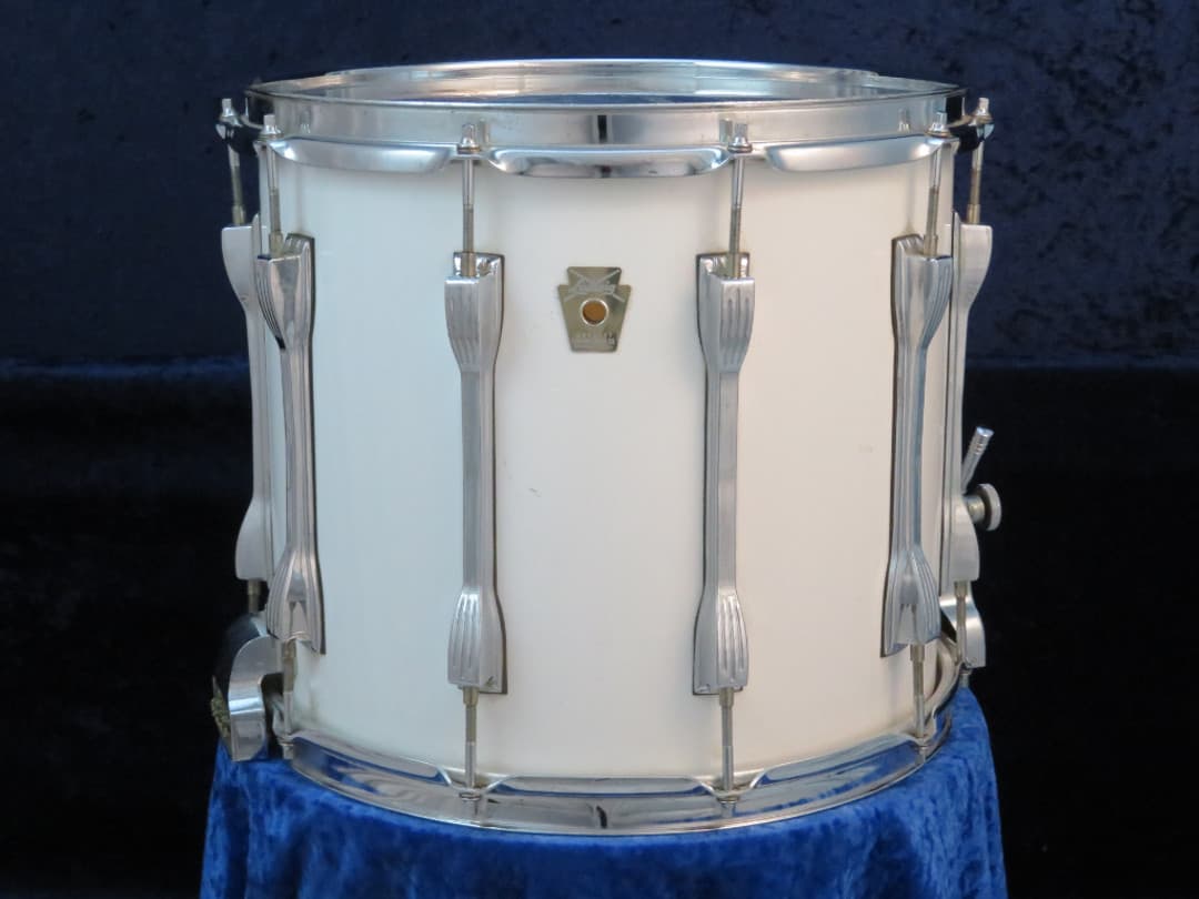 Ludwig 12 x 14 White Frost Wood Marching Snare Drum Serial #3285487 Ludwig 12 x 14 White Frost Wood Marching Snare Drum Serial #3285487