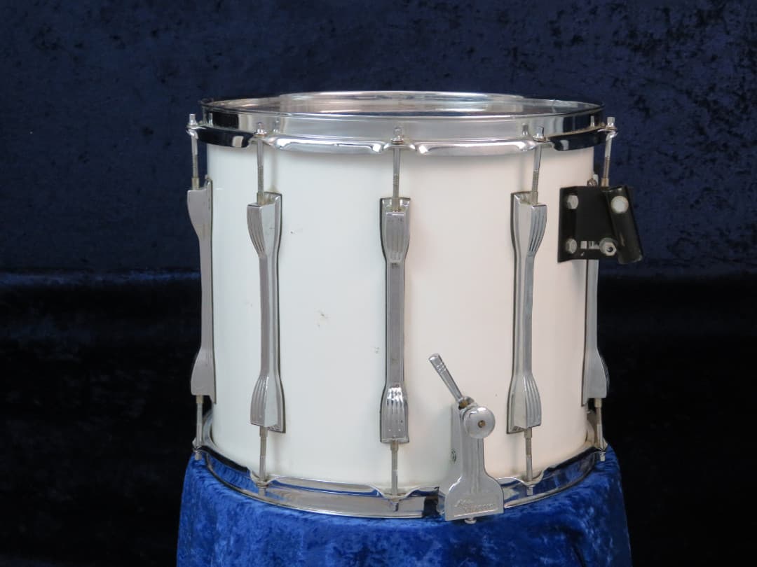 Ludwig 12 x 14 White Frost Wood Marching Snare Drum Serial #3285487
