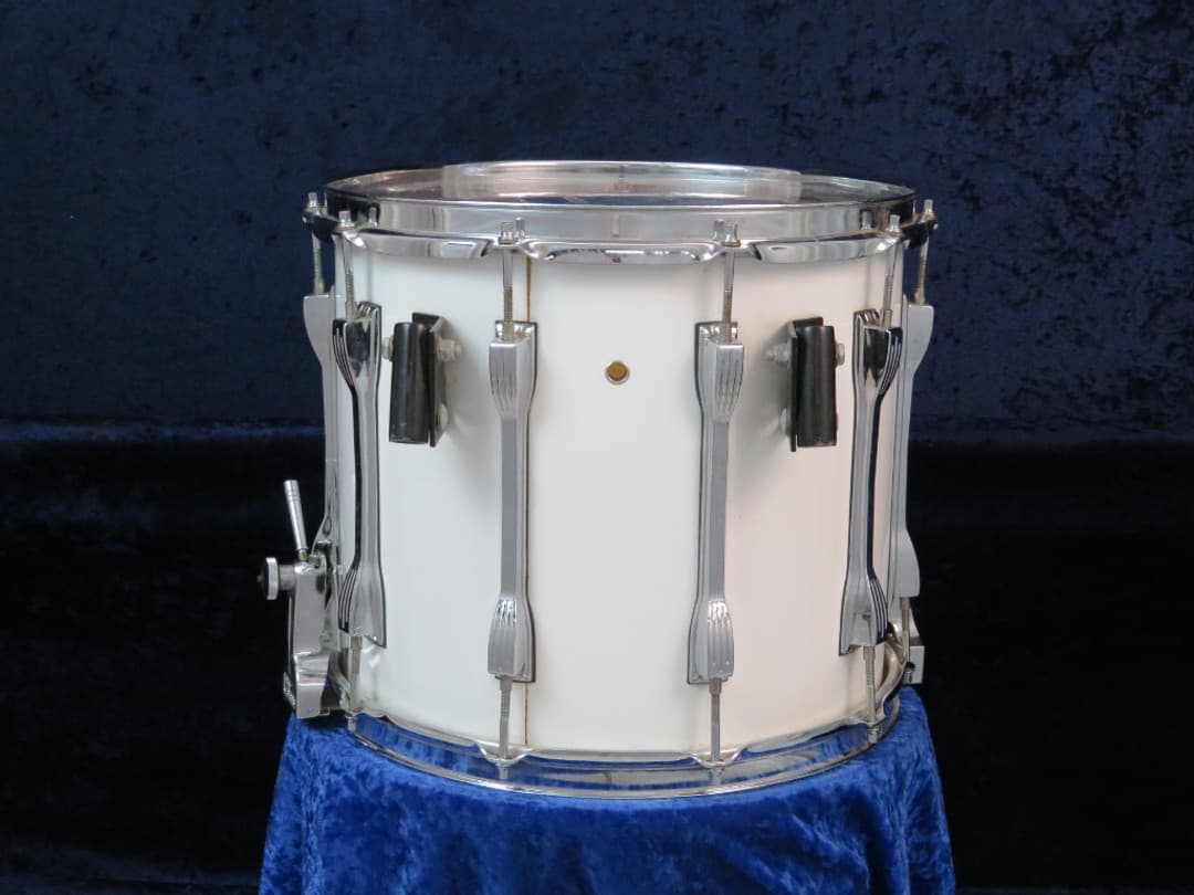 Ludwig 12 x 14 White Frost Wood Marching Snare Drum Serial #3285487