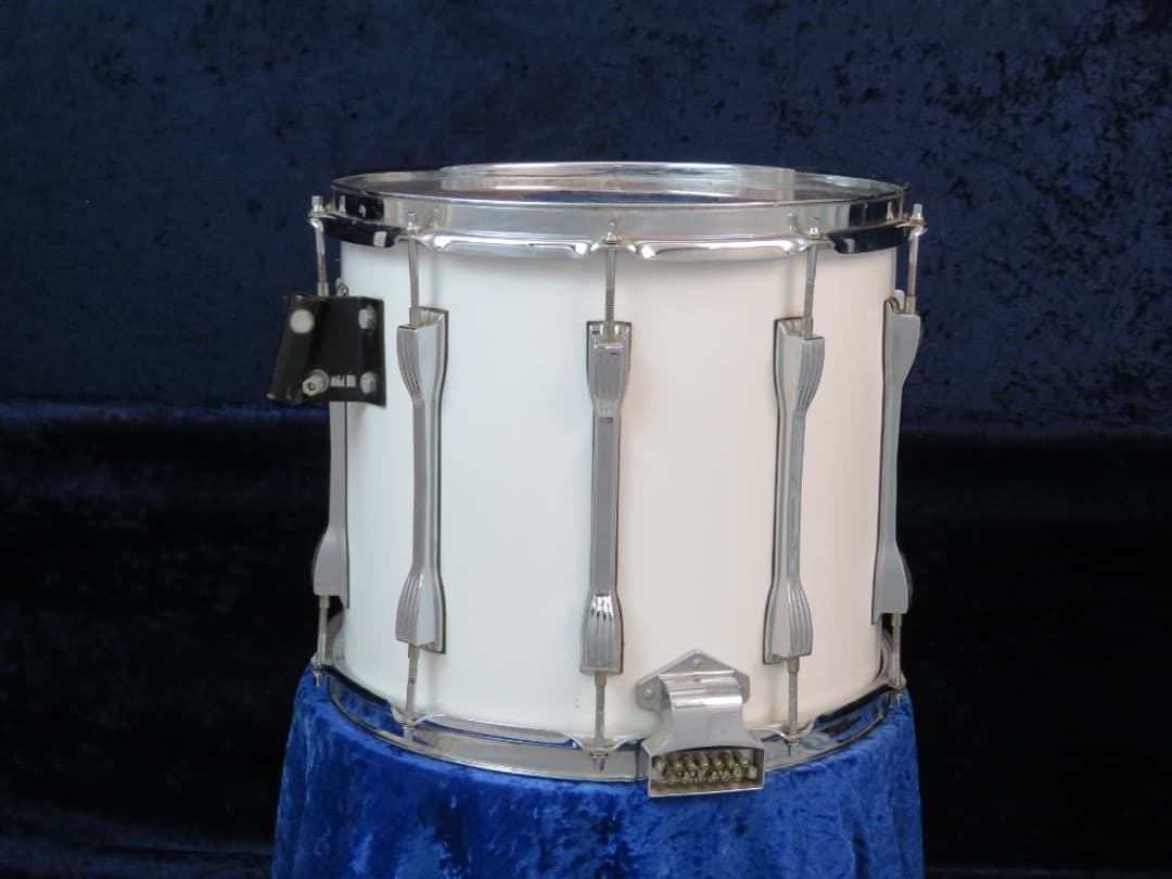 Ludwig 12 x 14 White Frost Wood Marching Snare Drum Serial #3285487