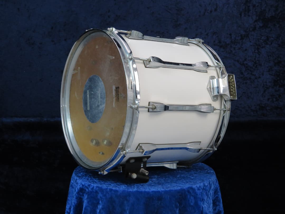 Ludwig 12 x 14 White Frost Wood Marching Snare Drum Serial #3285487