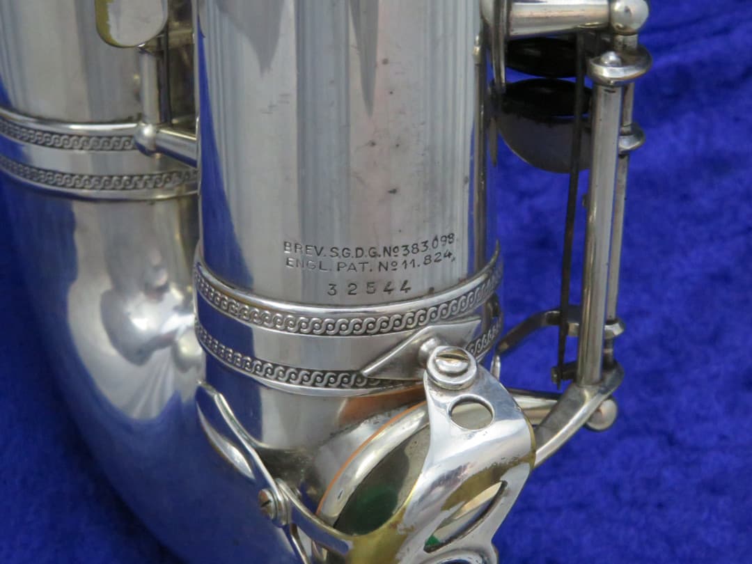 Selmer Balanced Action Silver Alto Saxophone 1946 Serial #32544