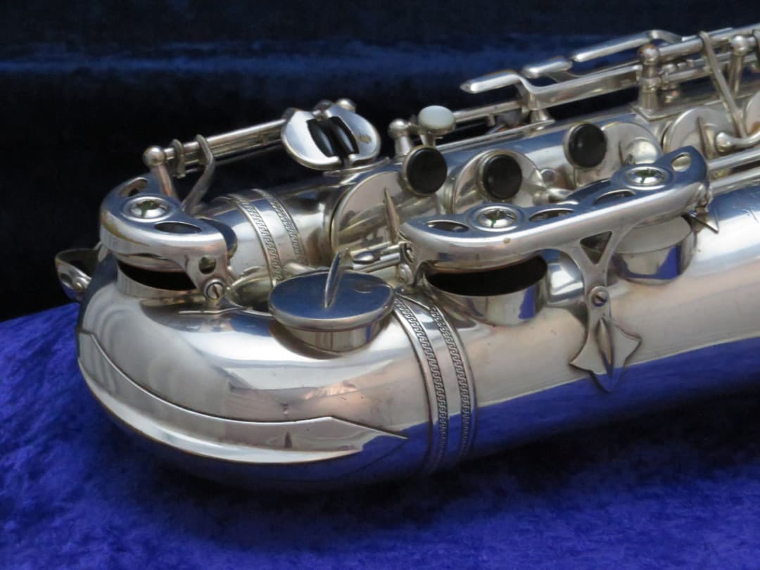 Selmer Balanced Action Silver Alto Saxophone 1946 Serial #32544
