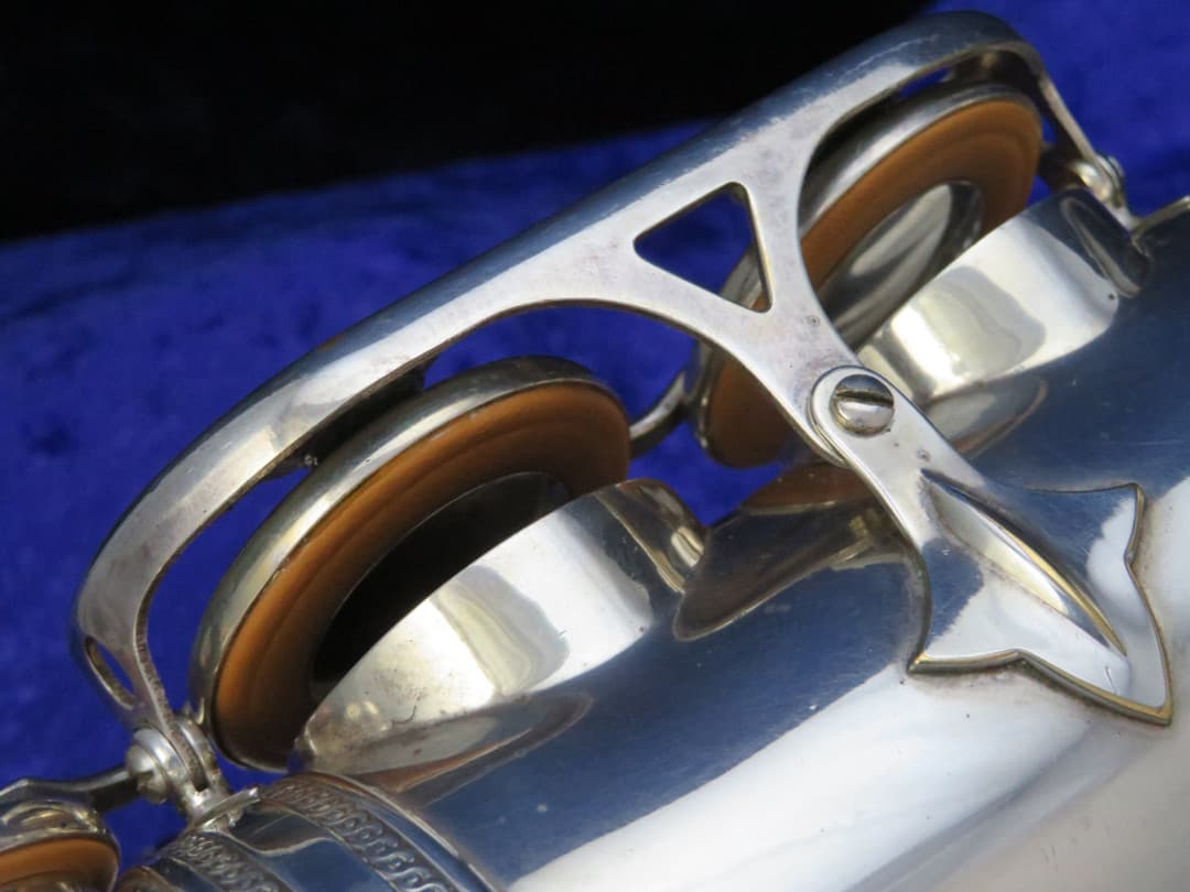 Selmer Balanced Action Silver Alto Saxophone 1946 Serial #32544