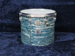 Ludwig  Set of 3 14" 16" 18" Oyster Blue Pearl Wood Tri/ Concert Toms 1960's  Serial #1051821 Ludwig  Set of 3 14" 16" 18" Oyster Blue Pearl Wood Tri/ Concert Toms 1960's  Serial #1051821