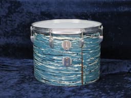 Ludwig  Set of 3 14" 16" 18" Oyster Blue Pearl Wood Tri/ Concert Toms 1960's  Serial #1051821 Ludwig  Set of 3 14" 16" 18" Oyster Blue Pearl Wood Tri/ Concert Toms 1960's  Serial #1051821