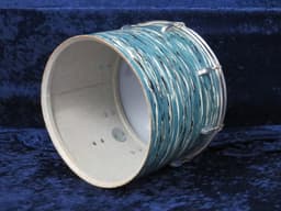 Ludwig  Set of 3 14" 16" 18" Oyster Blue Pearl Wood Tri/ Concert Toms 1960's  Serial #1051821 Ludwig  Set of 3 14" 16" 18" Oyster Blue Pearl Wood Tri/ Concert Toms 1960's  Serial #1051821