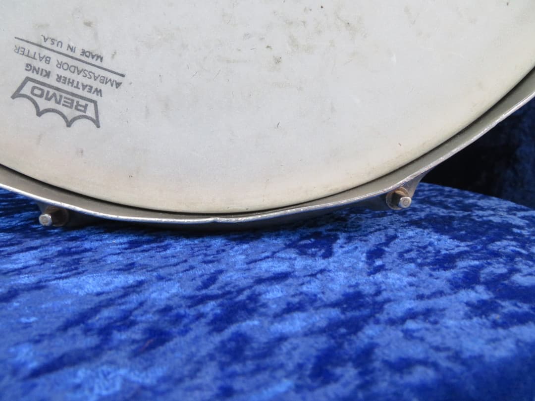 WFL 6.5 x 14 Black Lacquer Wood Snare Drum Serial #isi9320