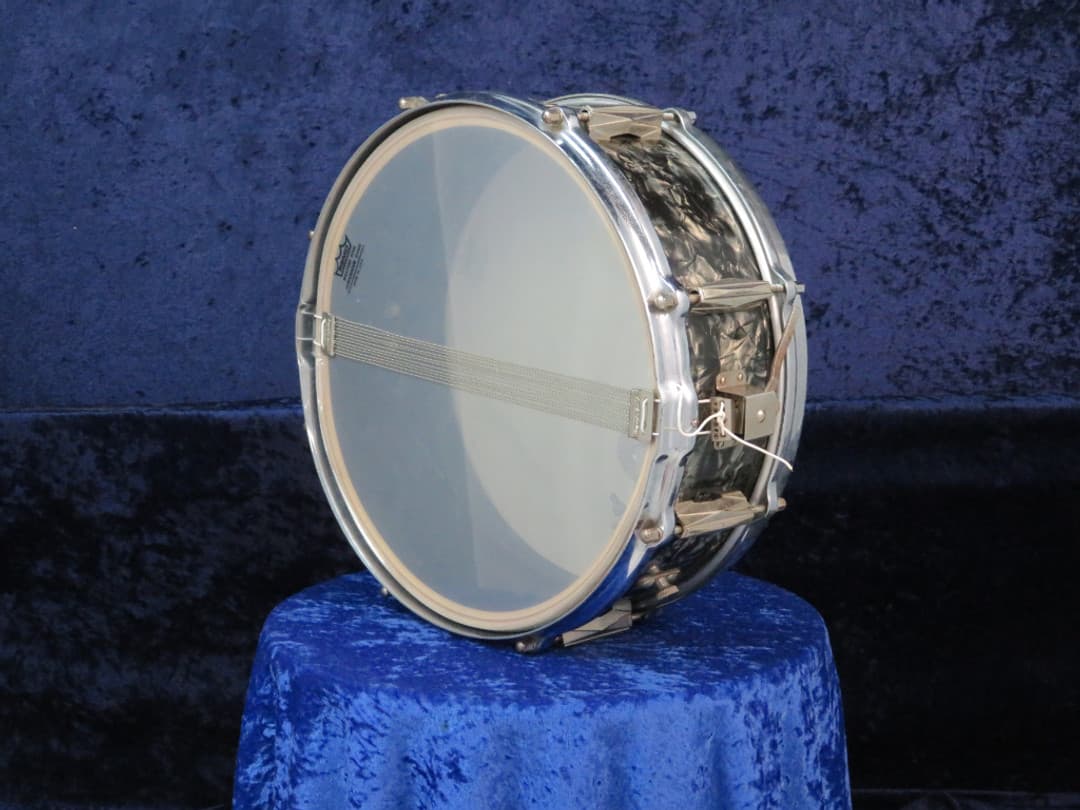 Walberg and Auge 5 x 14 Black Diamond Wood Snare Drum 1950's Serial #isi9322