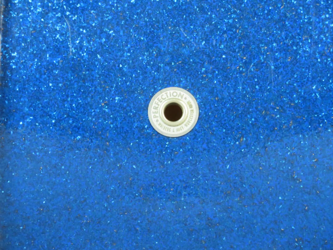 Walberg and Auge Perfection 10 x 26 Sparkling Blue Pearl Wood Bass Drum 1968 Serial #RGB9-68