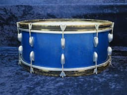 Walberg and Auge Perfection 10 x 26 Sparkling Blue Pearl Wood Bass Drum 1968 Serial #RGB9-68 Walberg and Auge Perfection 10 x 26 Sparkling Blue Pearl Wood Bass Drum 1968 Serial #RGB9-68