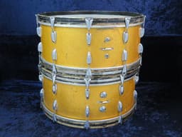 Slingerland Pair of 10 x 26 Sparkling Orange Pearl Wood Bass Drums Serial #246944 and Serial #253875 Slingerland Pair of 10 x 26 Sparkling Orange Pearl Wood Bass Drums Serial #246944 and Serial #253875