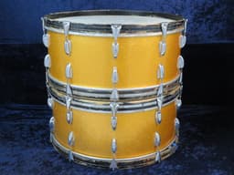 Slingerland Pair of 10 x 26 Sparkling Orange Pearl Wood Bass Drums Serial #246944 and Serial #253875 Slingerland Pair of 10 x 26 Sparkling Orange Pearl Wood Bass Drums Serial #246944 and Serial #253875