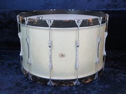 Ludwig 14 x 26 Silver Sparkle Wood Bass Drum 1988 Serial #3187338 Ludwig 14 x 26 Silver Sparkle Wood Bass Drum 1988 Serial #3187338