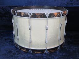 Ludwig 14 x 26 Silver Sparkle Wood Bass Drum 1988 Serial #3187338 Ludwig 14 x 26 Silver Sparkle Wood Bass Drum 1988 Serial #3187338