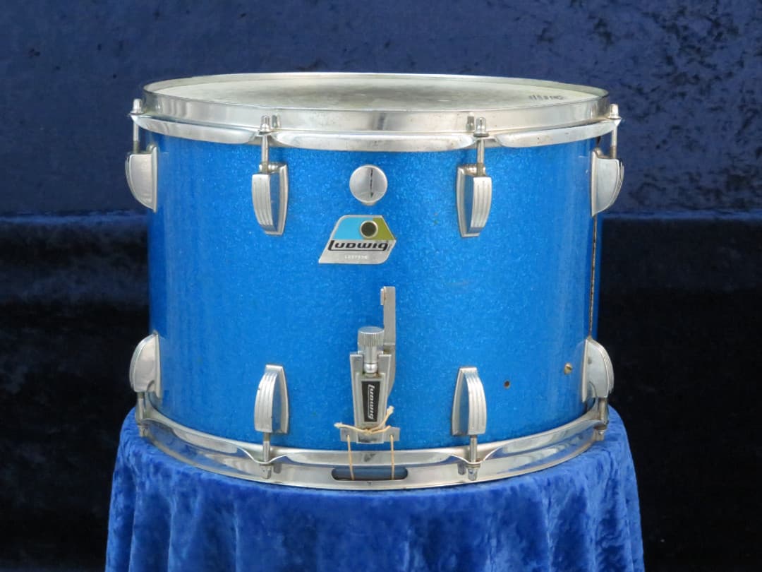 Ludwig Kick 10 x 14 Sparkling Blue Pearl Wood Marching Snare Drum Serial #1237736 Ludwig Kick 10 x 14 Sparkling Blue Pearl Wood Marching Snare Drum Serial #1237736