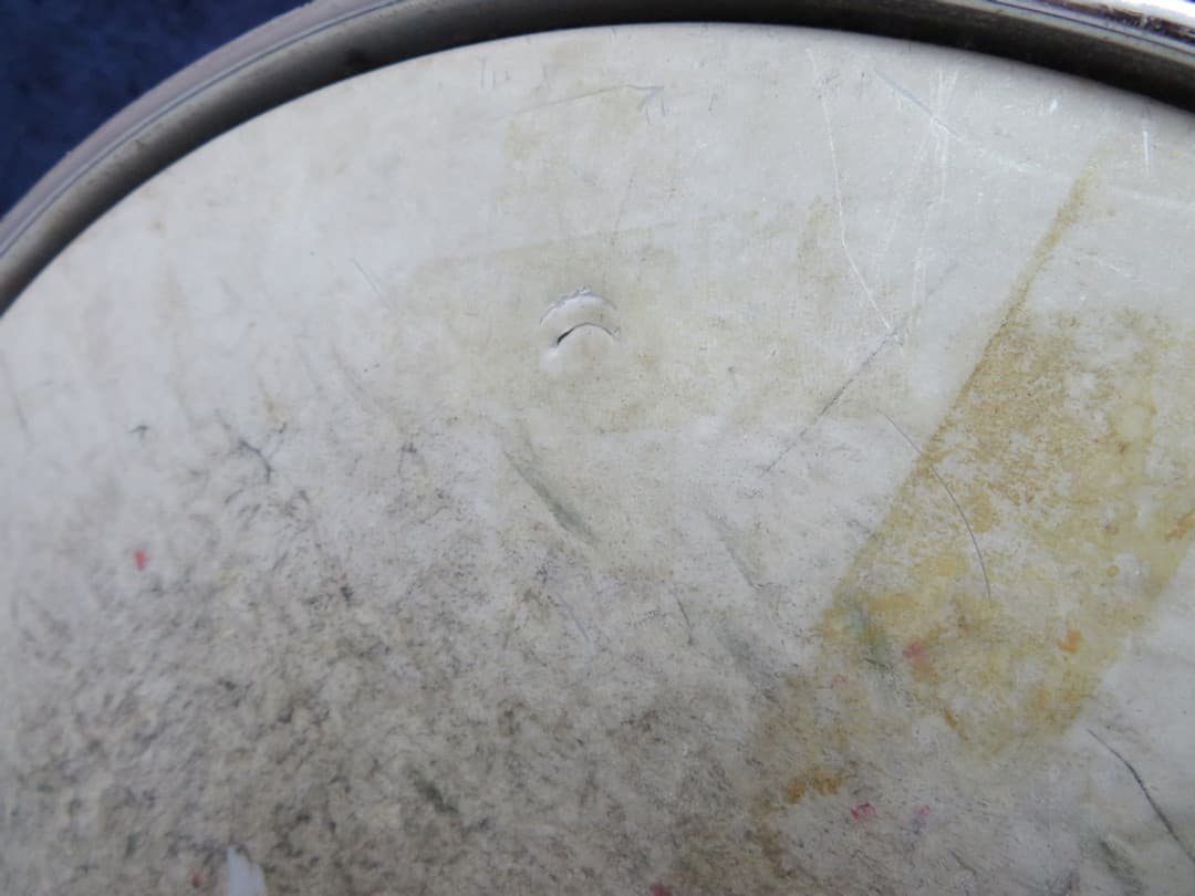 Ludwig Kick 10 x 14 Sparkling Blue Pearl Wood Marching Snare Drum Serial #1237736