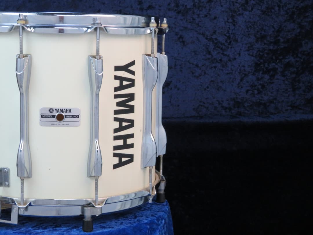Yamaha MS7014 12 x 14 White Wood Marching Snare Drum Serial #HX-3585