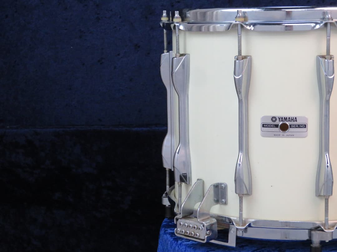 Yamaha MS7014 12 x 14 White Wood Marching Snare Drum Serial #HX-3585