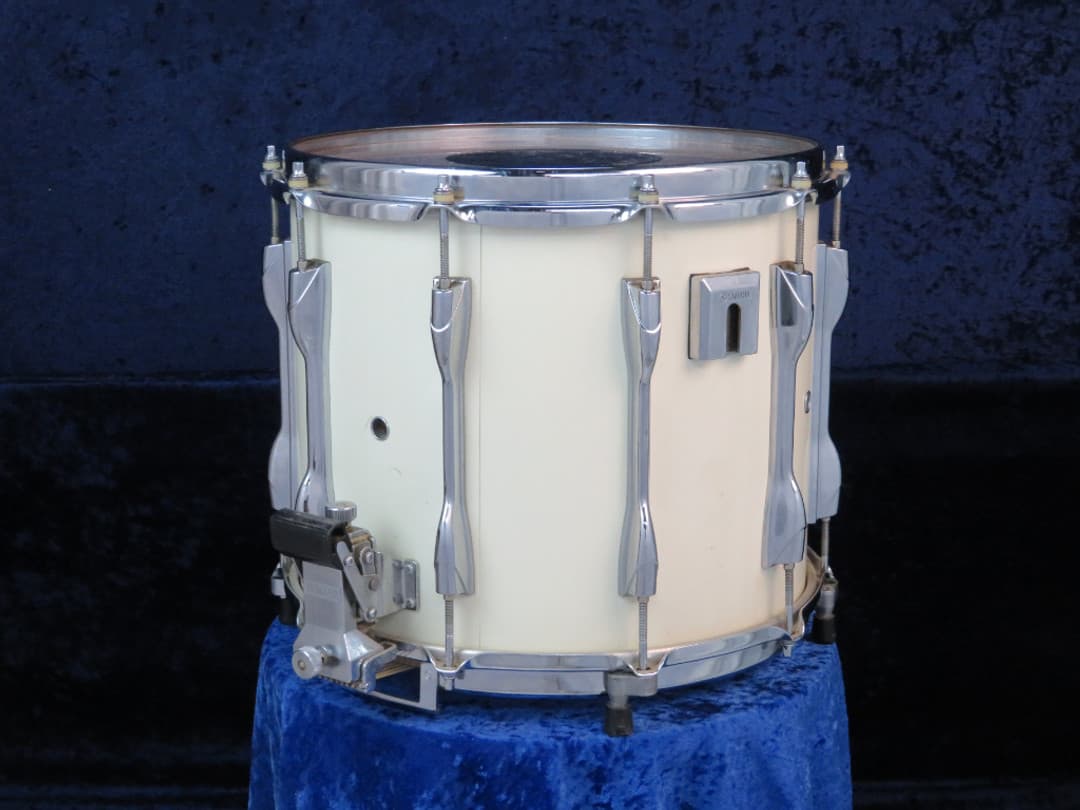 Yamaha MS7014 12 x 14 White Wood Marching Snare Drum Serial #HX-3585