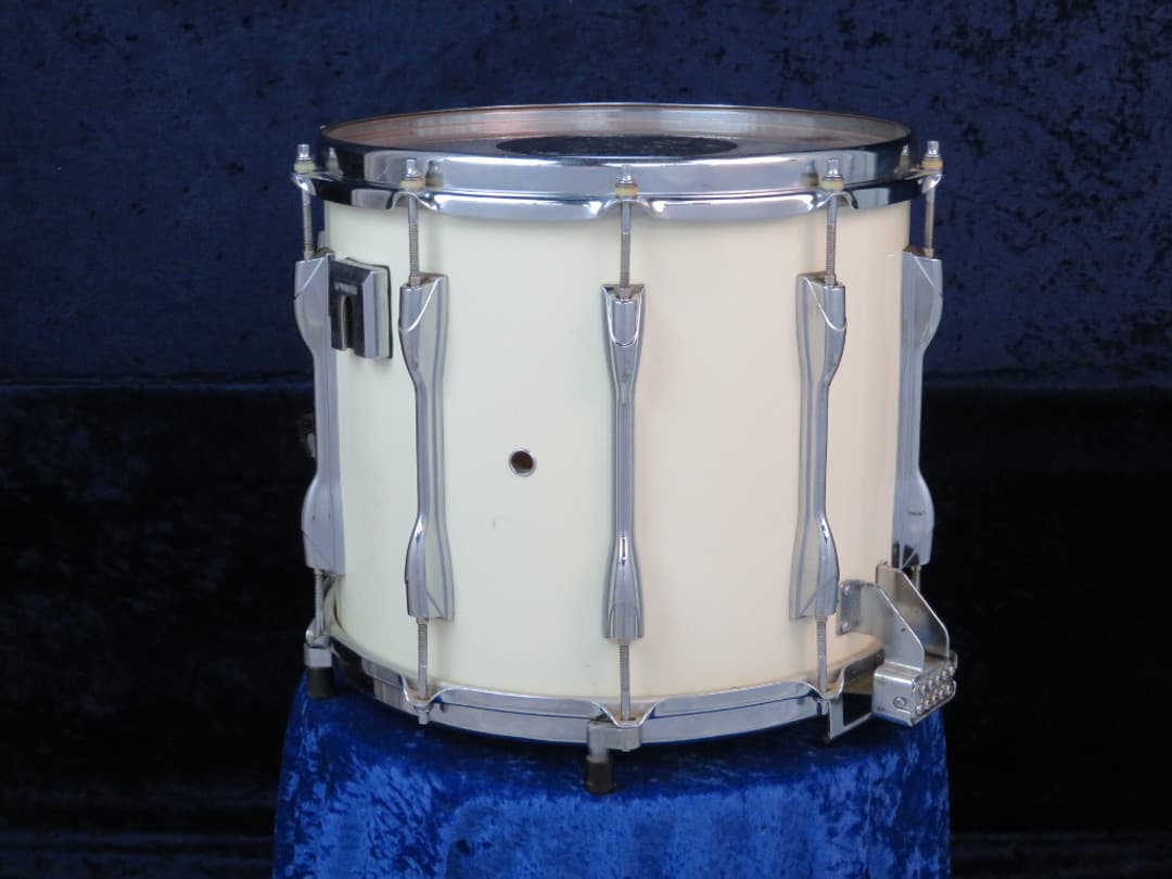 Yamaha MS7014 12 x 14 White Wood Marching Snare Drum Serial #HX-3585