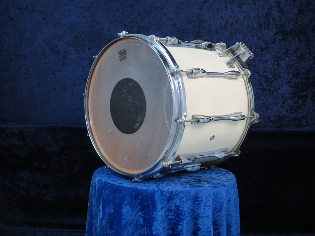 Yamaha MS7014 12 x 14 White Wood Marching Snare Drum Serial #HX-3585