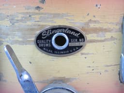 Slingerland 10 x 14 Red and Yellow Duco Wood Hoop Marching Snare Drum 1940's Serial #205987 Slingerland 10 x 14 Red and Yellow Duco Wood Hoop Marching Snare Drum 1940's Serial #205987