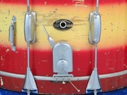 Slingerland 10 x 14 Red and Yellow Duco Wood Hoop Marching Snare Drum 1940's Serial #205987 Slingerland 10 x 14 Red and Yellow Duco Wood Hoop Marching Snare Drum 1940's Serial #205987