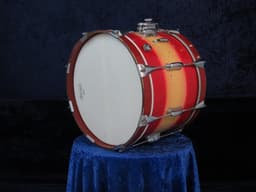 Slingerland 10 x 14 Red and Yellow Duco Wood Hoop Marching Snare Drum 1940's Serial #205987 Slingerland 10 x 14 Red and Yellow Duco Wood Hoop Marching Snare Drum 1940's Serial #205987