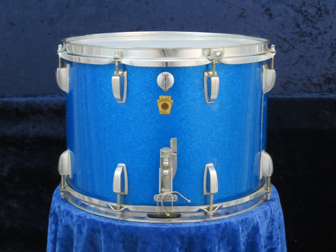 Ludwig Kick 10 x 14 Sparkling Blue Pearl Wood Marching Snare Drum Serial #657880 Ludwig Kick 10 x 14 Sparkling Blue Pearl Wood Marching Snare Drum Serial #657880