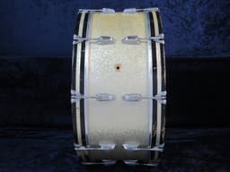 Ludwig 10 x 26 Sparkling Silver Pearl Wood Bass Drum 1965 Serial #606261 Ludwig 10 x 26 Sparkling Silver Pearl Wood Bass Drum 1965 Serial #606261