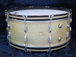 Ludwig 10 x 26 Sparkling Silver Pearl Wood Bass Drum 1965 Serial #606261 Ludwig 10 x 26 Sparkling Silver Pearl Wood Bass Drum 1965 Serial #606261