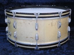 Ludwig 10 x 26 Sparkling Silver Pearl Wood Bass Drum 1965 Serial #606261 Ludwig 10 x 26 Sparkling Silver Pearl Wood Bass Drum 1965 Serial #606261