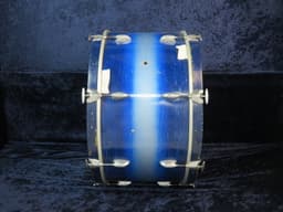 Slingerland 14 x 26 Blue and Silver Duco Wood Bass Drum Serial #isi9347 Slingerland 14 x 26 Blue and Silver Duco Wood Bass Drum Serial #isi9347