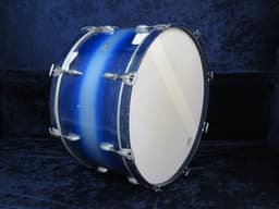 Slingerland 14 x 26 Blue and Silver Duco Wood Bass Drum Serial #isi9347 Slingerland 14 x 26 Blue and Silver Duco Wood Bass Drum Serial #isi9347