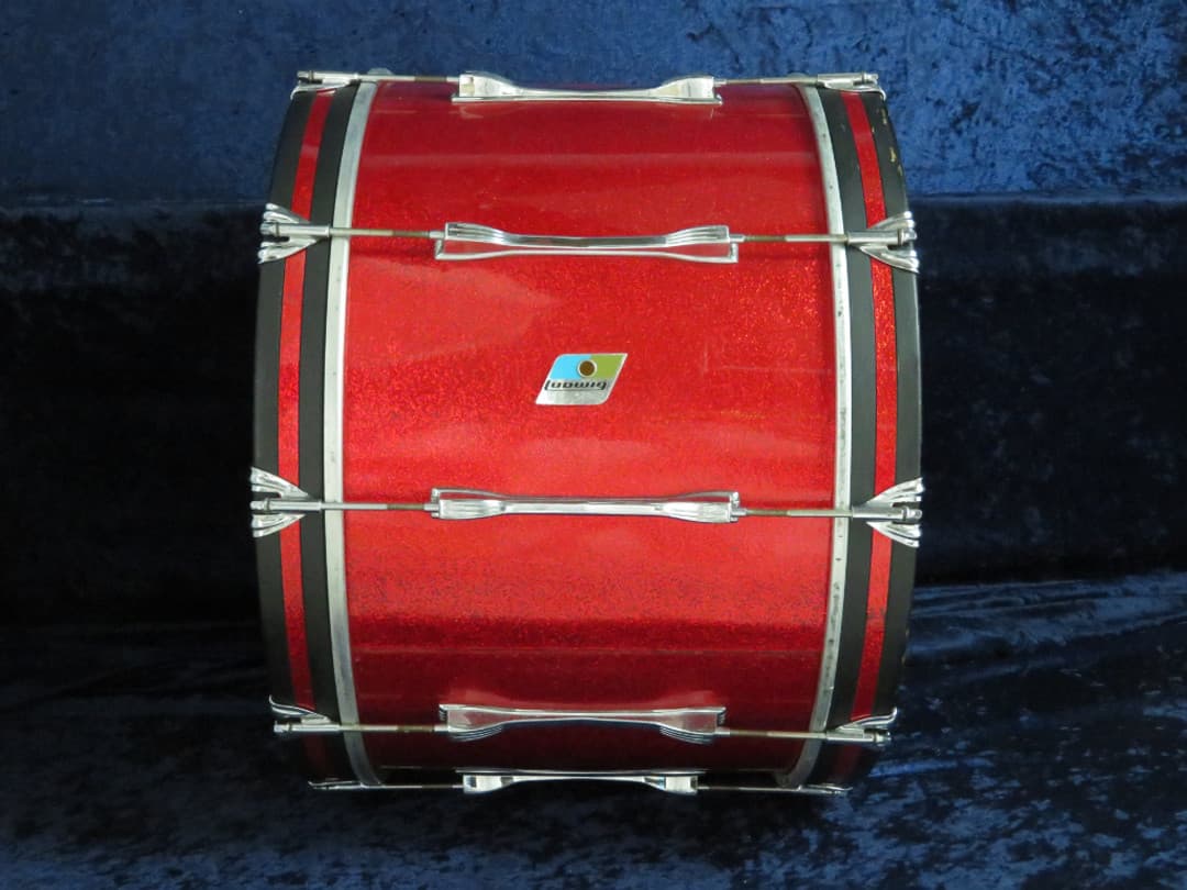 Ludwig 14 x 22 Red Sparkle Pearl Wood Bass Drum Serial #isi9344 Ludwig 14 x 22 Red Sparkle Pearl Wood Bass Drum Serial #isi9344