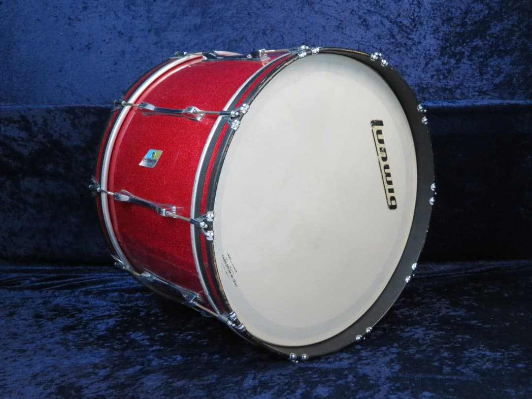 Ludwig 14 x 22 Red Sparkle Pearl Wood Bass Drum Serial #isi9344