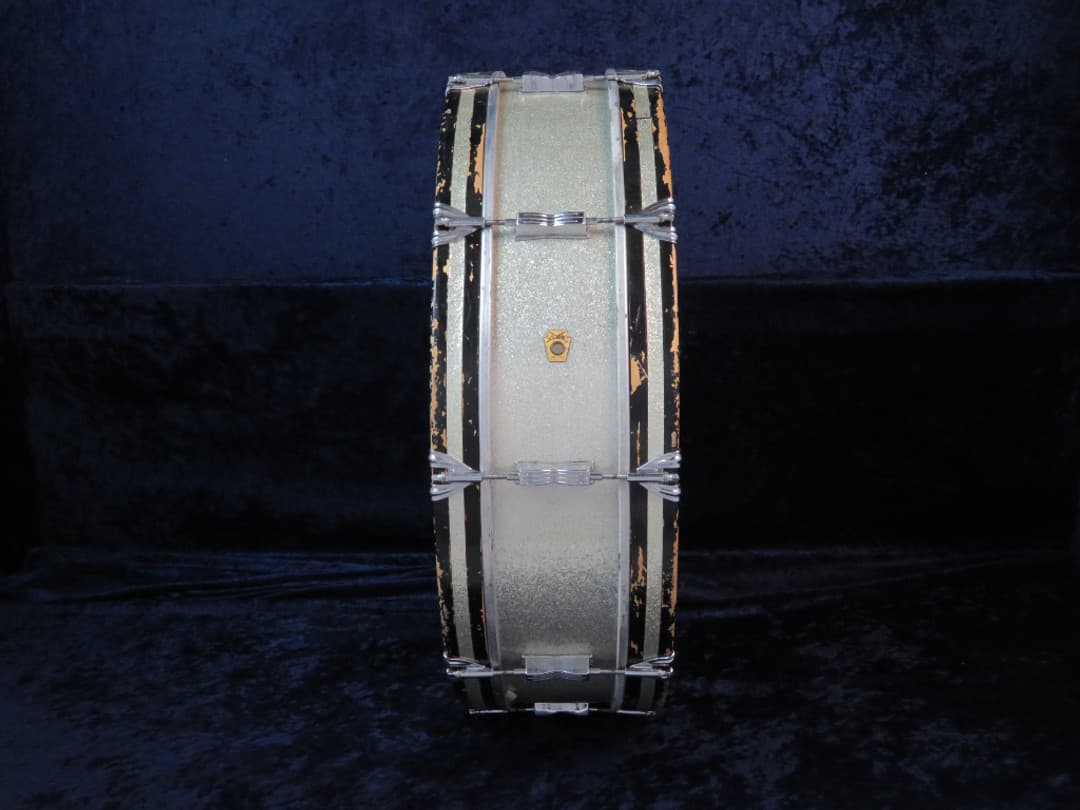 Ludwig Scotch 6 x 28 Silver Sparkle Pearl Wood Bass Drum 1956 Serial #281541 Ludwig Scotch 6 x 28 Silver Sparkle Pearl Wood Bass Drum 1956 Serial #281541