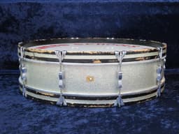 Ludwig Scotch 6 x 28 Silver Sparkle Pearl Wood Bass Drum 1956 Serial #281541 Ludwig Scotch 6 x 28 Silver Sparkle Pearl Wood Bass Drum 1956 Serial #281541