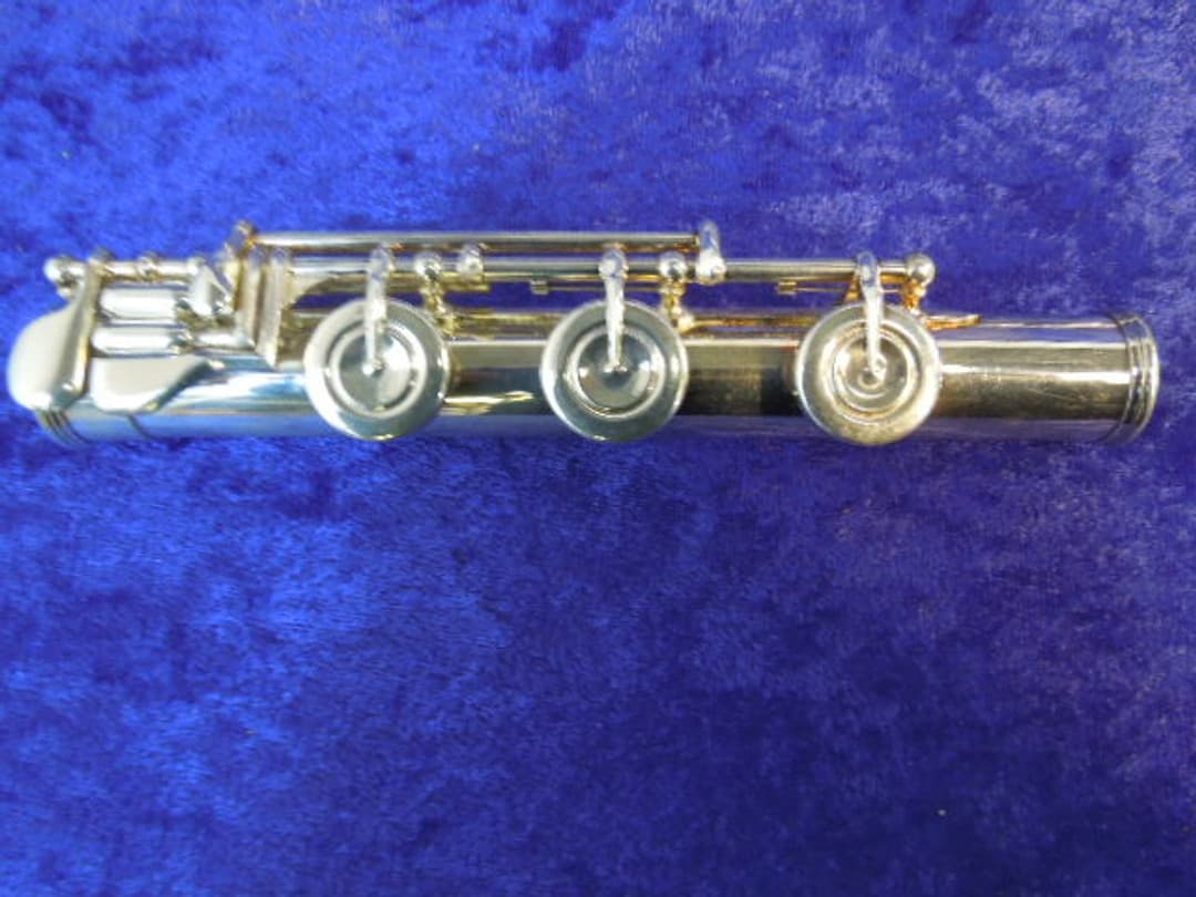 Jack Moore Sterling Silver Handmade Flute w/3 Foot Joints Serial #44