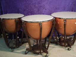 Set of 3 Ludwig Fiberglass Timpani. 23,26,29 inch. Serial #isi9241-22 Set of 3 Ludwig Fiberglass Timpani. 23,26,29 inch. Serial #isi9241-22