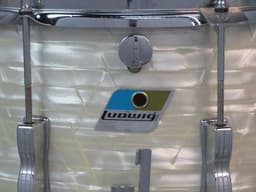 Ludwig 10 x 14 White Marine Pearl Wood Marching Snare Drum Serial #1629702 Ludwig 10 x 14 White Marine Pearl Wood Marching Snare Drum Serial #1629702
