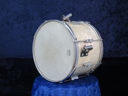 Ludwig 10 x 14 White Marine Pearl Wood Marching Snare Drum Serial #1629702 Ludwig 10 x 14 White Marine Pearl Wood Marching Snare Drum Serial #1629702
