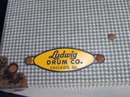 Ludwig 10 x 14 White Marine Pearl Wood Marching Snare Drum Serial #1629702 Ludwig 10 x 14 White Marine Pearl Wood Marching Snare Drum Serial #1629702