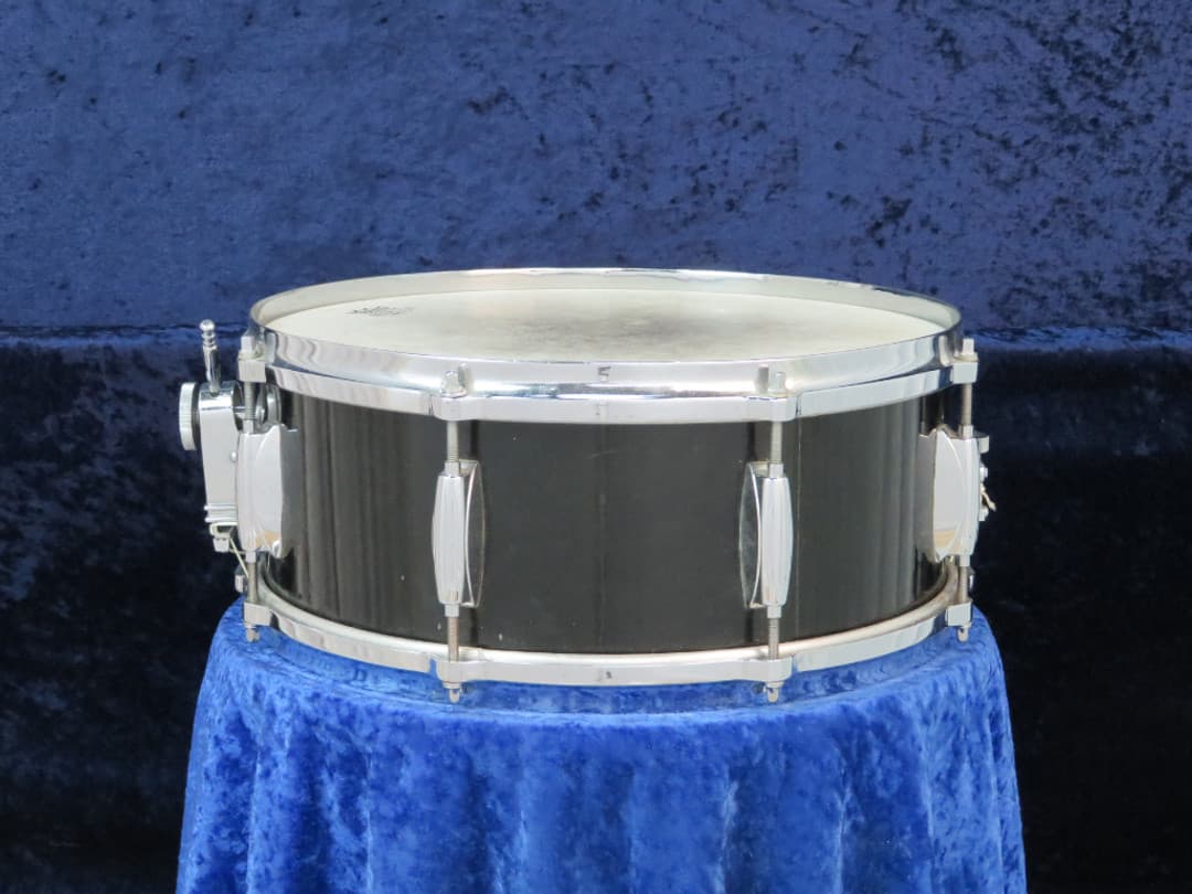 Gretsch 5.5 x 14 Jet Black Nitron Wood Snare Drum 1950's Serial #isi9276