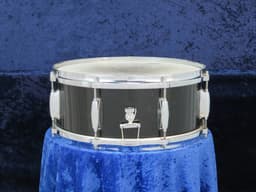 Gretsch 5.5 x 14 Jet Black Nitron Wood Snare Drum 1950's Serial #isi9276 Gretsch 5.5 x 14 Jet Black Nitron Wood Snare Drum 1950's Serial #isi9276