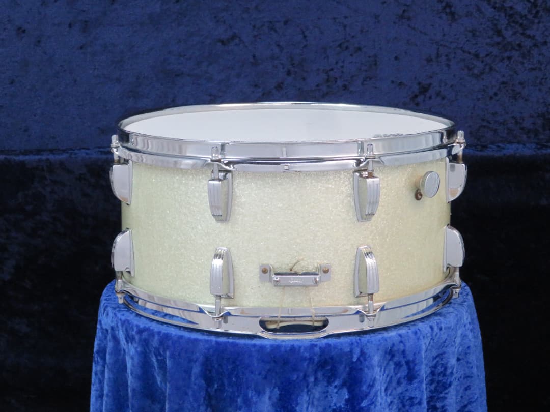 Ludwig No. 902 Symphonic 6.5 x 14 Silver Mist Wood Snare Drum 1970 Serial #773134