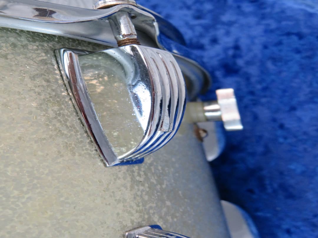 Ludwig No. 902 Symphonic 6.5 x 14 Silver Mist Wood Snare Drum 1970 Serial #773134