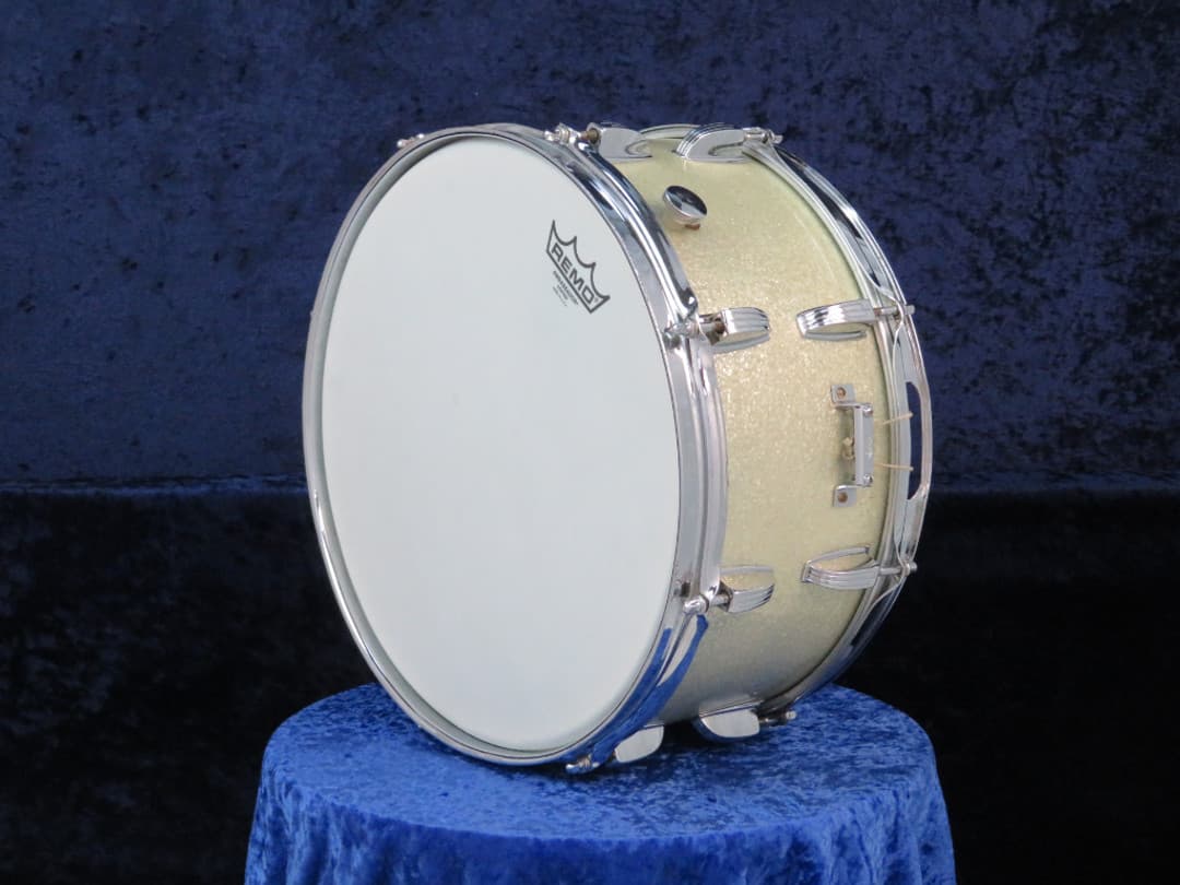Ludwig No. 902 Symphonic 6.5 x 14 Silver Mist Wood Snare Drum 1970 Serial #773134